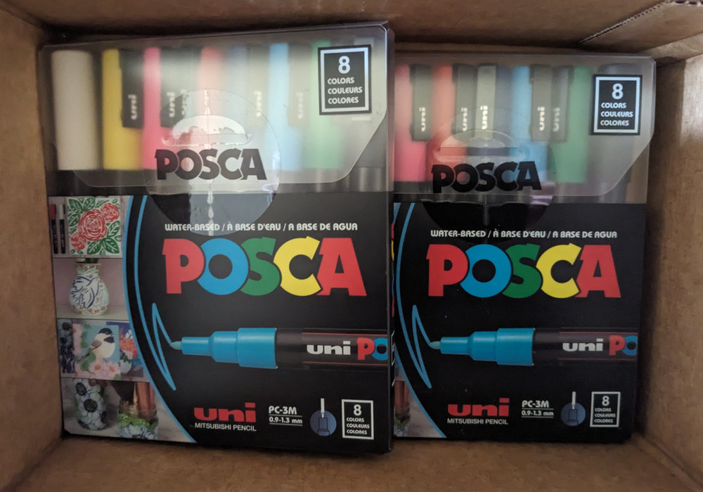 Uni Posca Paint Marker PC-3M x2 Pack Combo