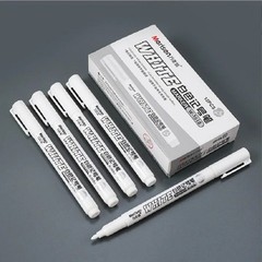 10x White Waterproof Permanent Paint Marker Pens for Metal Wood Fabric**