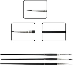 60-Piece Small Paint Brushes Set #0 Fine Detail Mini Brushes for Crafts & Art