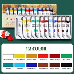ESRICH Acrylic Paint Canvas Set,52 Piece Professional 52pack, 24Color