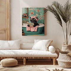Black Cat Paint by Number for Adults,Funny Animal Painting by MT21296