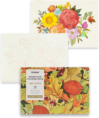 Watercolor Coloring Book, 15 Sheets A5 (8.3 x 5.8),Watercolor Book for Adults: I