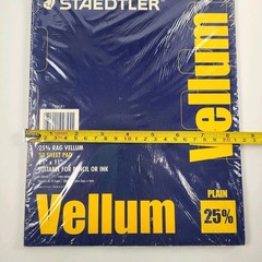 Staedtler Vellum 50 Sheet Pad 8.5″ x 11″ New Sealed 946T 811 Velin