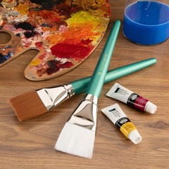 – 2 Pack 1-3/4″ All Media Jumbo Flat Artist Paint Brushes | RSET-9204 |