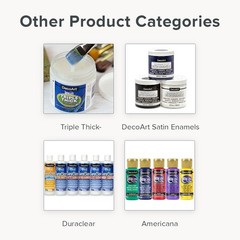 8oz Americana Decor Vintage Brass Multi-Surface Metallic Acrylic Paint Set