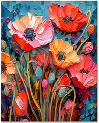 Paint by Numbers for Adults and Kids Modern Impressionism Flowers DIY Paint by N