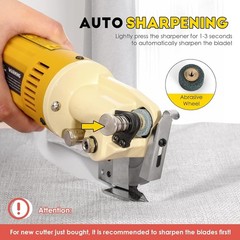 Electric Rotary Fabric Cutter 1 Thickness Cloth Carpet Leather CGOLDENWALL273