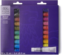 Winsor & Newton Artisan Water Soluble Oil Colour Paint Set 20 Tubes x 0.4 oz