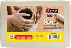 Supreme Artist’s Air-Dry White Clay – 2.2lb Modeling Sculpting Craft Material