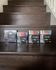 Posca Paint Marker Pen Bundle – 4 Packs of 8 & 16 Colors (PC-1m, 3m, and 5m)