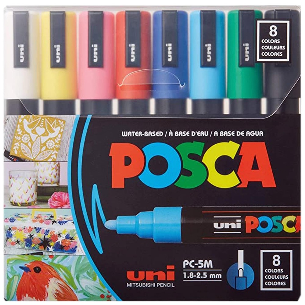 Paint Markers, 5M Medium Acrylic Markers with Reversible Tips, Artist Recomme…