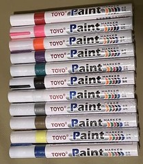 Toyo Waterproof Permanent Paint Marker Pen Car Tire Tread Rubber Tyre