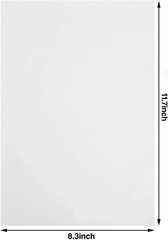 50 Sheets Carbon Paper White Graphite Paper Transfer Tracing Paper and 5 Pieces
