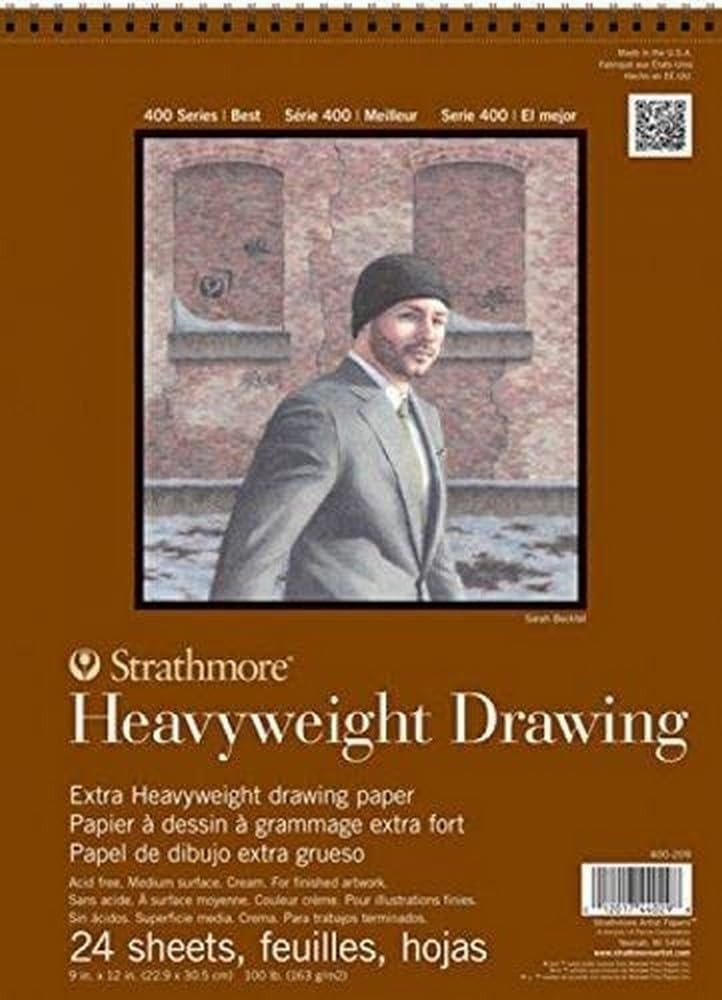 Strathmore 400 Series Heavyweight Drawing Pad, Medium 14×17,