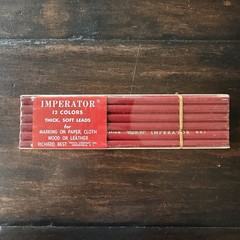 Vintage 12 Pack Richard Best IMPERATOR 12 Colored Pencils Thick Soft Leads 561