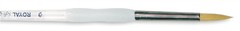 Royal Brush SG250-0 Soft-Grip Golden Taklon Round Brush-Size 0 (6Pk)