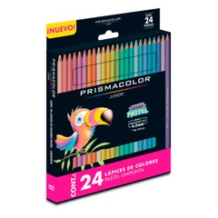 Prismacolor Pastel Colored Pencils, Brilliant Colors, Set of 24, Junior 4.0mm