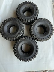 4Pcs Rubber Tires Tyre with Foam for 1/10 RC Rock Crawler