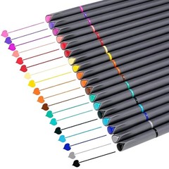 18 Color Journal Planner Pens Fine Point Fineliner Marker Set Bullet Scrapbook