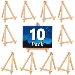 10 Pack 9 Inch Wood Easels,Art 9 inches x 7 x 5 inches, color