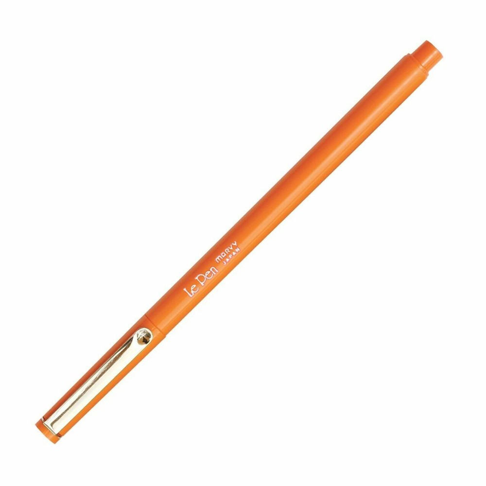 4300S-7 Marvy LePen Art Marker, Micro Fine Plastic Tip, Orange, Pack of 12