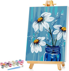 Framed Paint by Numbers Kit for Beginner & Kids Ages 8-12, without Easel, Easy