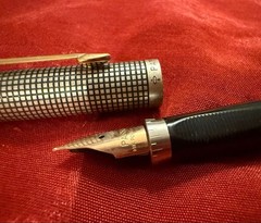 Parker 75 Sterling Silver Ciselé 14K Nib Unused Excellent Condition