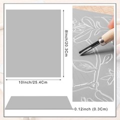 4 PCS 8×10 Inch Linoleum Blocks Printmaking Rubber Carving Tools Stamp Art