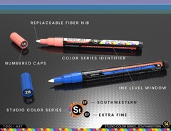 Tooli-Art 28 Southwestern Colors Acrylic Paint Pens Studio Color Series Markers