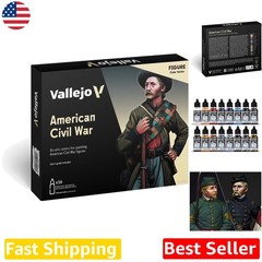 Civil War Miniature Paint Set 16 Colors 18ml Dropper Bottles Historical Accuracy