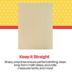 500-Pack 9×12 Inches Manila Graph Paper with 1/4 Inch Rule for School Math