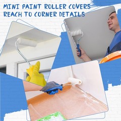 120 Pcs 4 Inch Foam Paint Roller Mini High Density 4 Inch, White