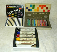 Assorted Lot Of 3 Types Of Pastels ~ Sennelier ~ Prismacolor ~ Decor