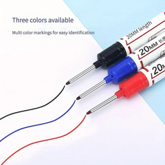 10Pcs/Set Multi-Purpose 20Mm Deep Hole Long Nib Head Marker for Metal Perforatin
