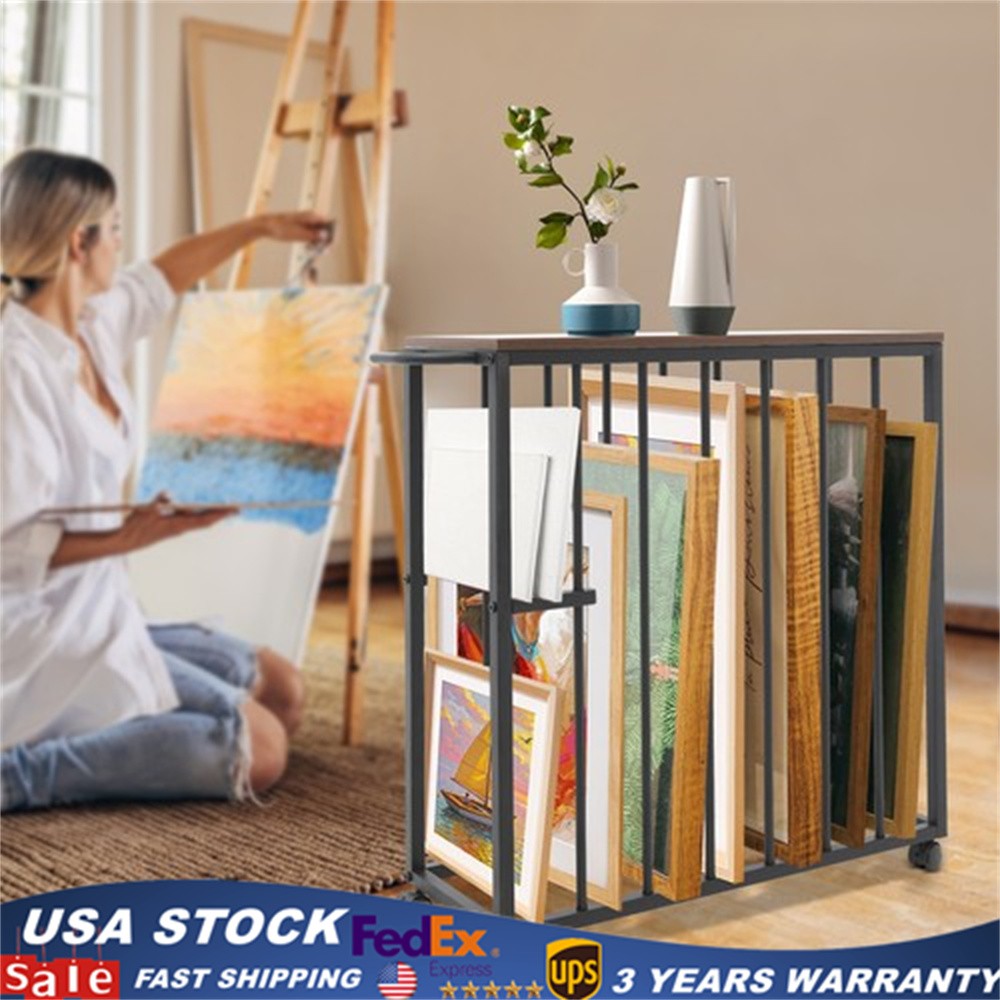 Large Art Storage Rack Drying Painting Canvas Rack Art Storage Display Stands US