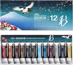 Irodori Artist Gouache – Winter, Set of 12, 15 Ml, Tubes