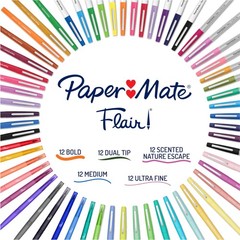 Felt Tip Pens 60 Count Multicolor Ultimate Pack Paper Mate Flair Features Types