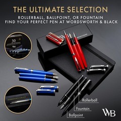 Wordsworth and Black Rollerball Pen – 1 Count (Pack of 1), Chrome