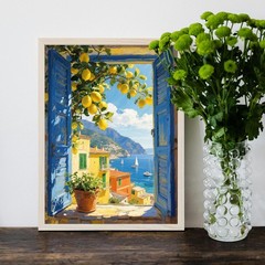 Lemon Tree Paint By Numbers Kit Lemon Tree Fruit Full Drill Wall Art Cross