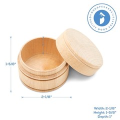 Mini Trinket Box 2-1/8″, Unfinished Wooden Jewelry Box for Craft | Woodpeckers