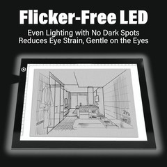 A4 Light Box for Tracing – Ultra-Thin LED Light Table with Adjustable Brightne