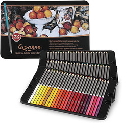 Cezanne Colored Pencils Set for Adults, Multicolor, Set of 72 Vibrant Colors Pr