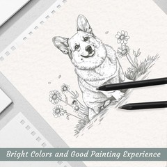 4 Pack Sketch Book, 9 x 12 Inch Sketchbook, 68lb/100gsm Top Spiral Bound Sket…