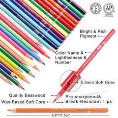 80 Colored Pencils Set for Adults Coloring – 72 Colors Coloring Pencils with …