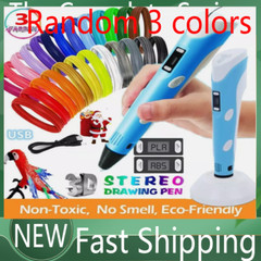 3D Printing Pen Set 3D Drawing Pen with Led Display 3 Color Filament Kid Gift
