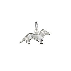 Sterling Silver 925 Wiener Dog Dachshund Charm Pendant