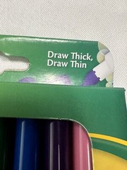 1 pack crayola super tips washable markers thin or thick 10 count