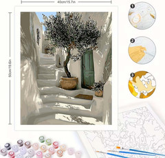 Paint by Numbers Kit for Adults BeginnerModern Style Easy Adult Paint by Number