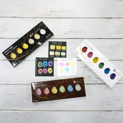 Kuretake GANSAI TAMBI PEARL COLORS, 6 colors set, Watercolor pa Kitchen