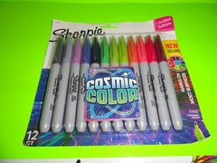 14 CT + 12 CT Cosmic Color Sharpie Permanent Markers Ultra Fine + Fine + Chisel